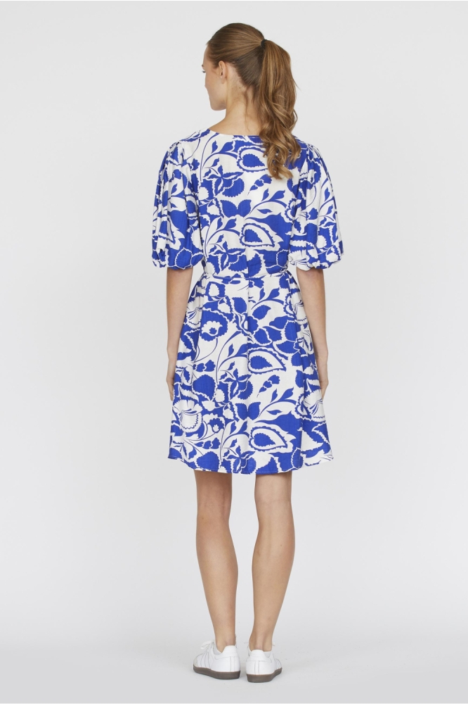 NOIR DR1 17724 CREAM/BLUE FLOWER